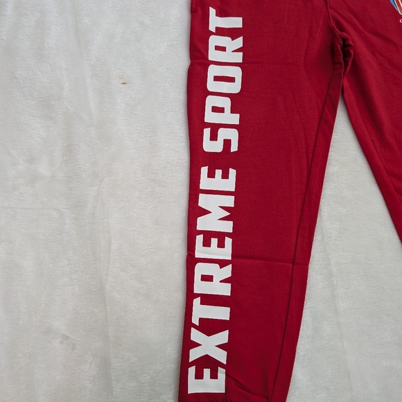 Extreme Sport Kids’ Red Jogger Pants – Racer Style 4T, 5T, 6/7, 7/8, 8/9 - Picture 2 of 6